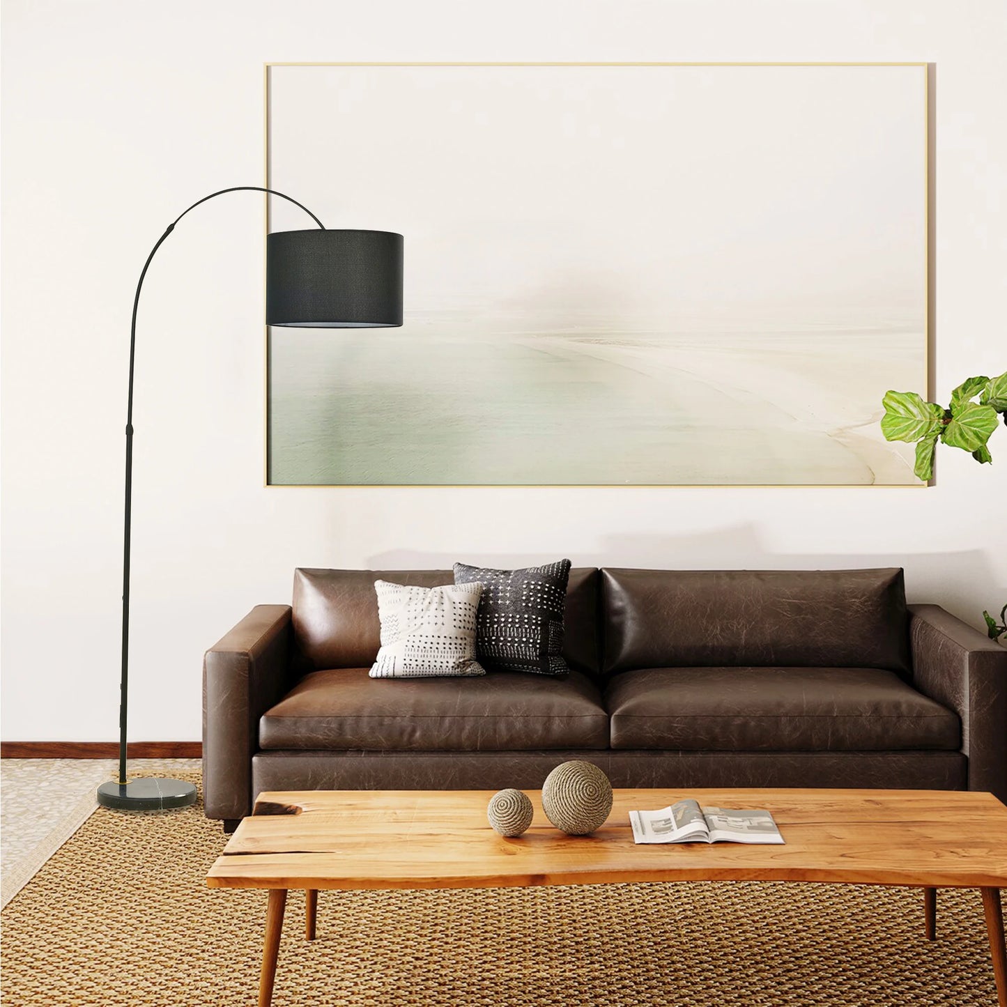 Arc Floor Lamp Modern Tall Floor Lamp With Foot Switch