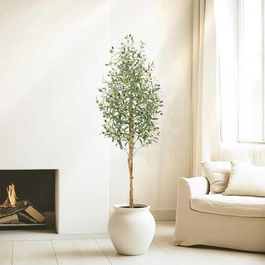 Guangdong Two Piece Artificial Olive Tree Realistic Decor