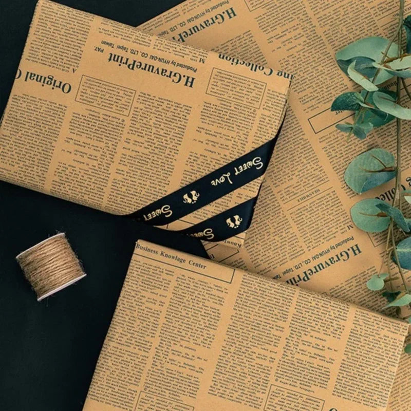 Hign Concerned Kraft Sunflower Wrapping Paper Gift Idea