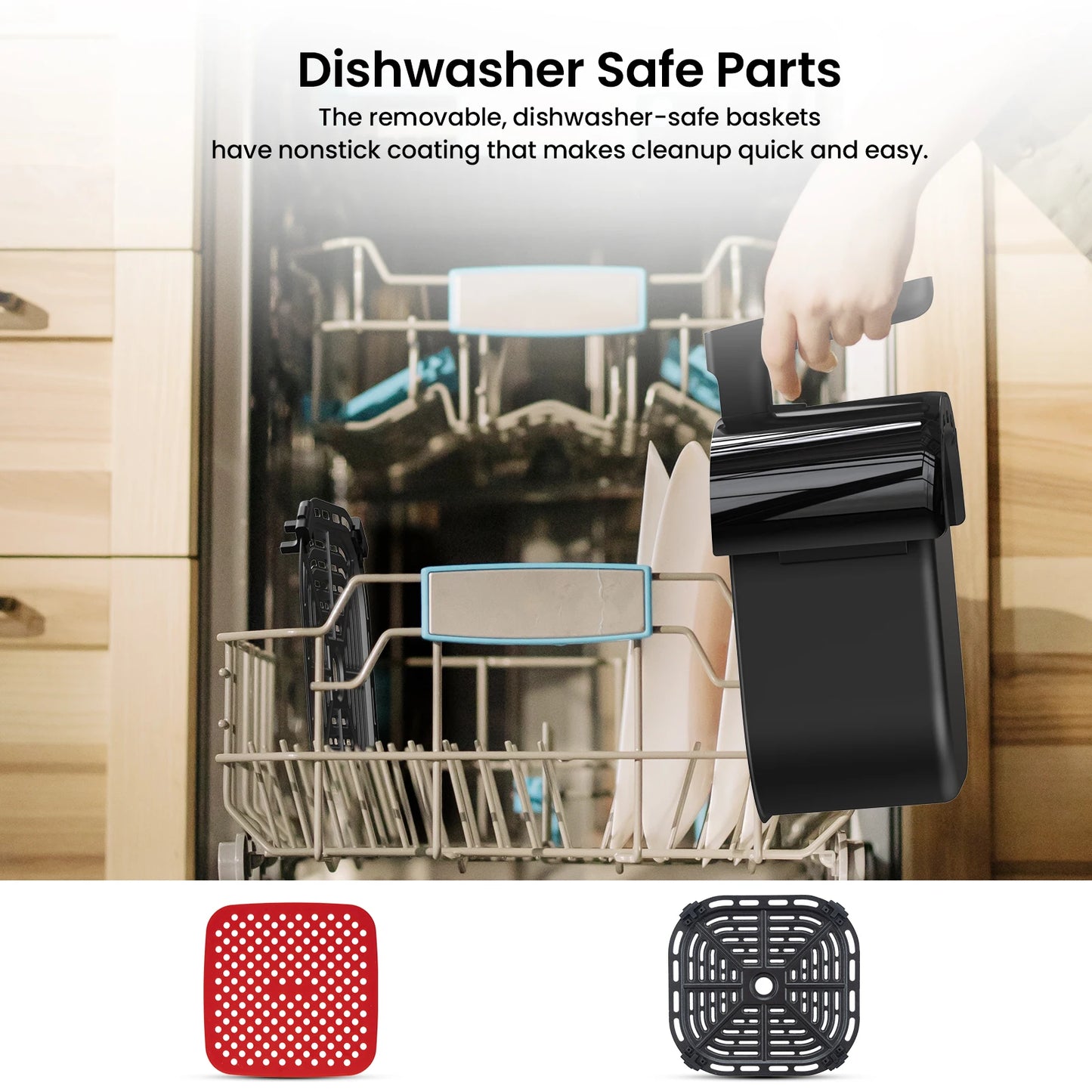 Acekool Digital Air Fryer Toaster Oven With 8 Presets