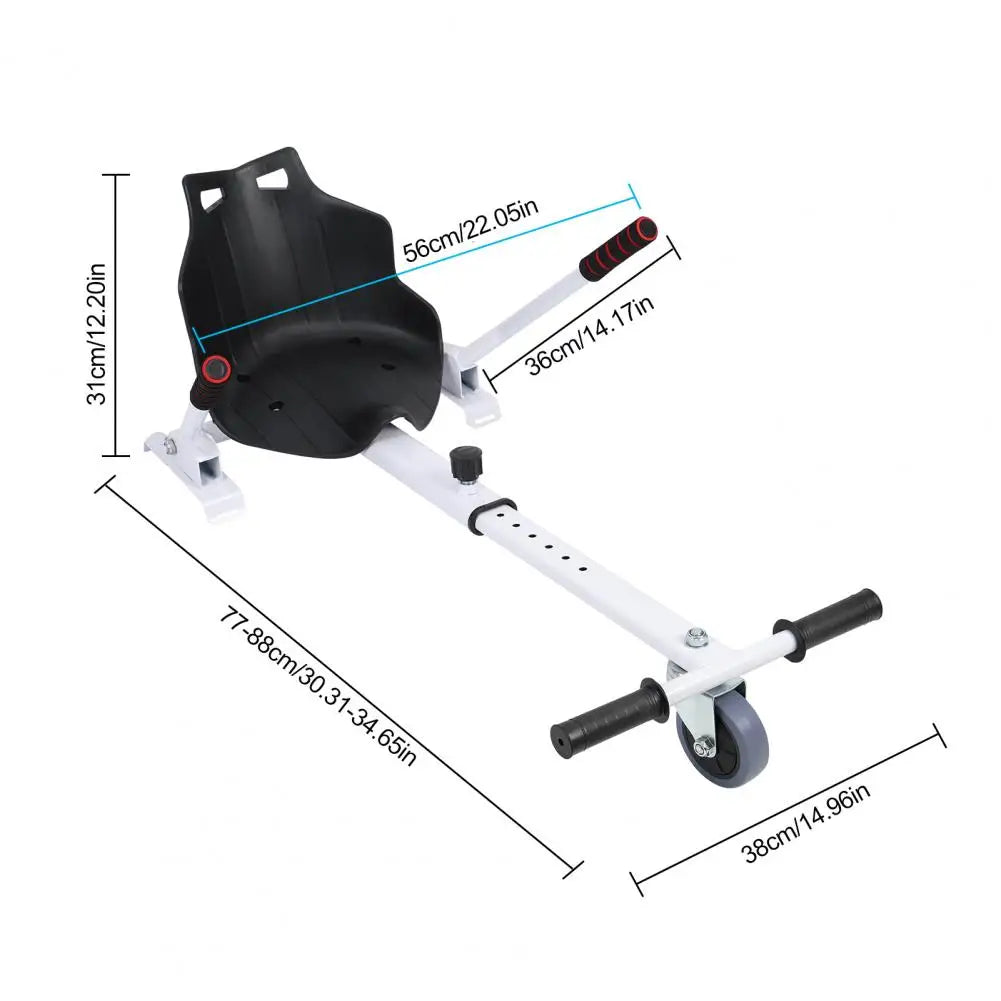 Hoverboard Go Kart Seat Attachment for Self Balancing Scooters