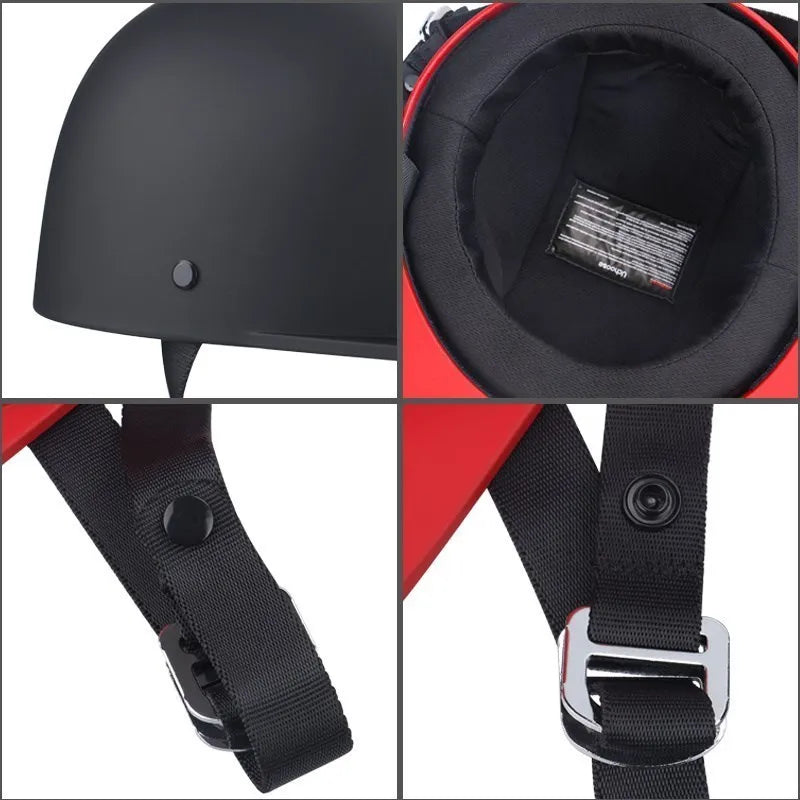 UCHOOSE Unisex Half Helmet Motorcycle Open Face Vintage