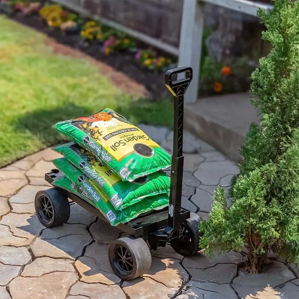 Collapsible Outdoor Utility Wagon Heavy Duty Dolly 250 Lb Capacity Made In USA Durable Construction
