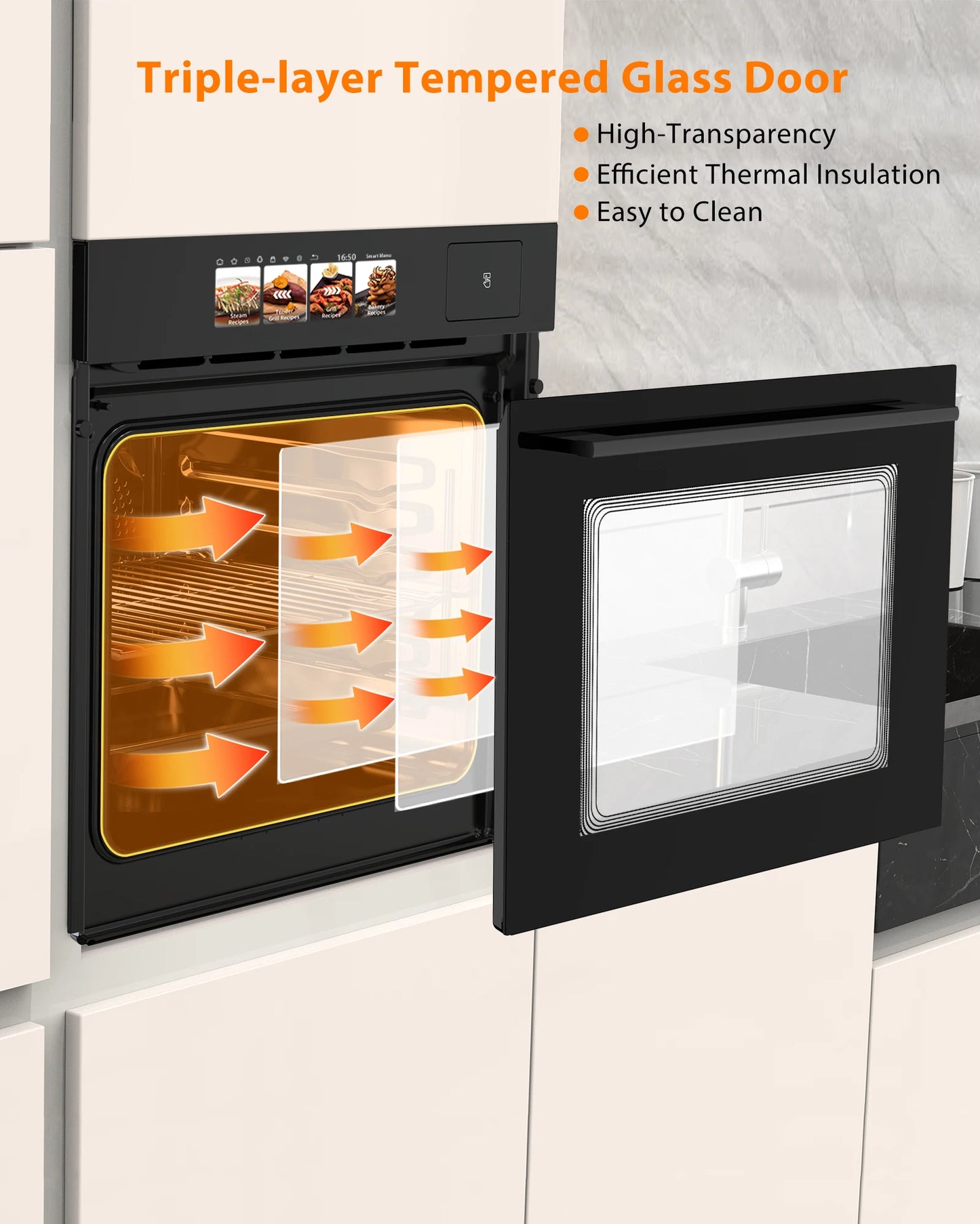 Adoolla Built-in Electric Wall Oven With TFT Display