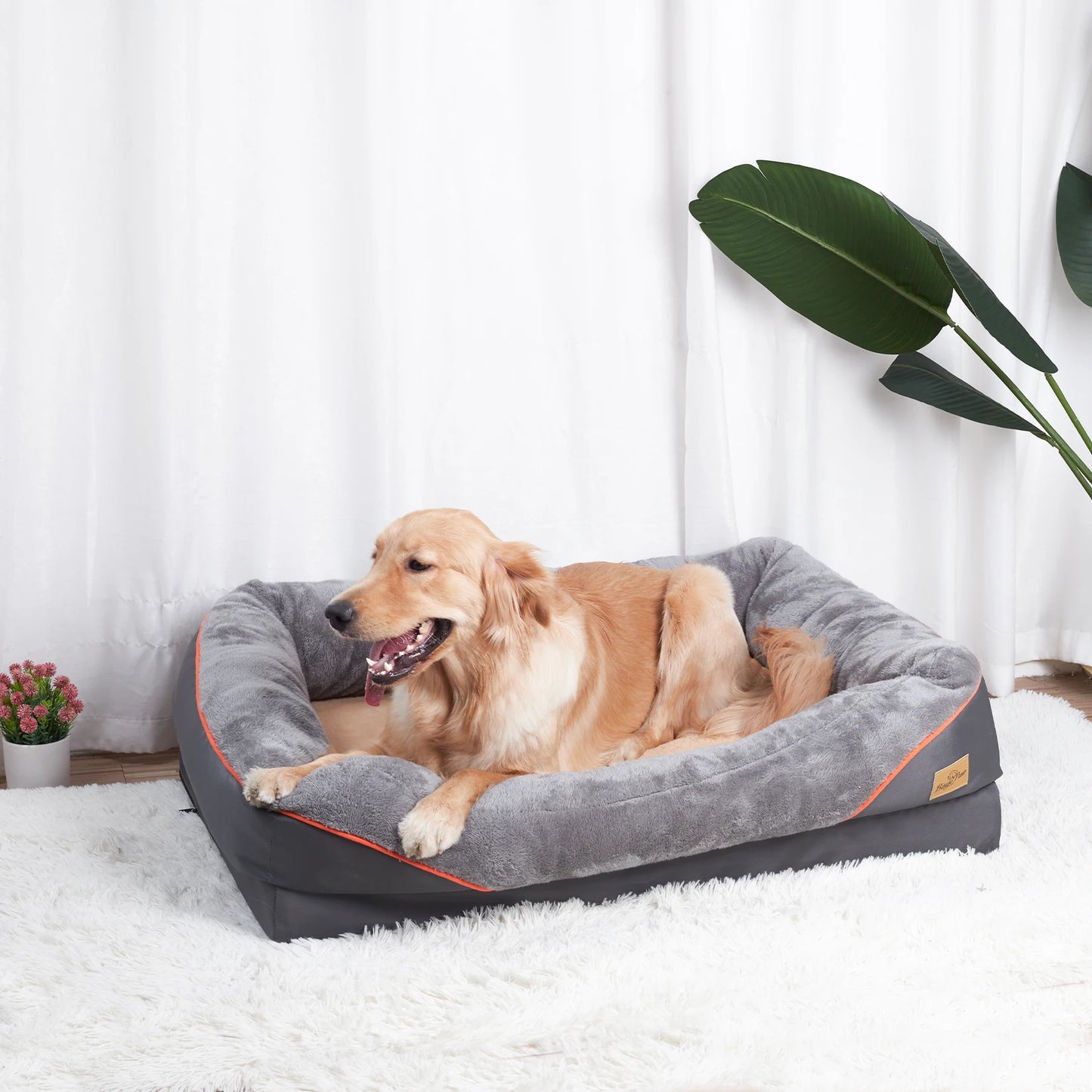 BINGOPAW Waterproof Dog Bed With Removable Washable Cover