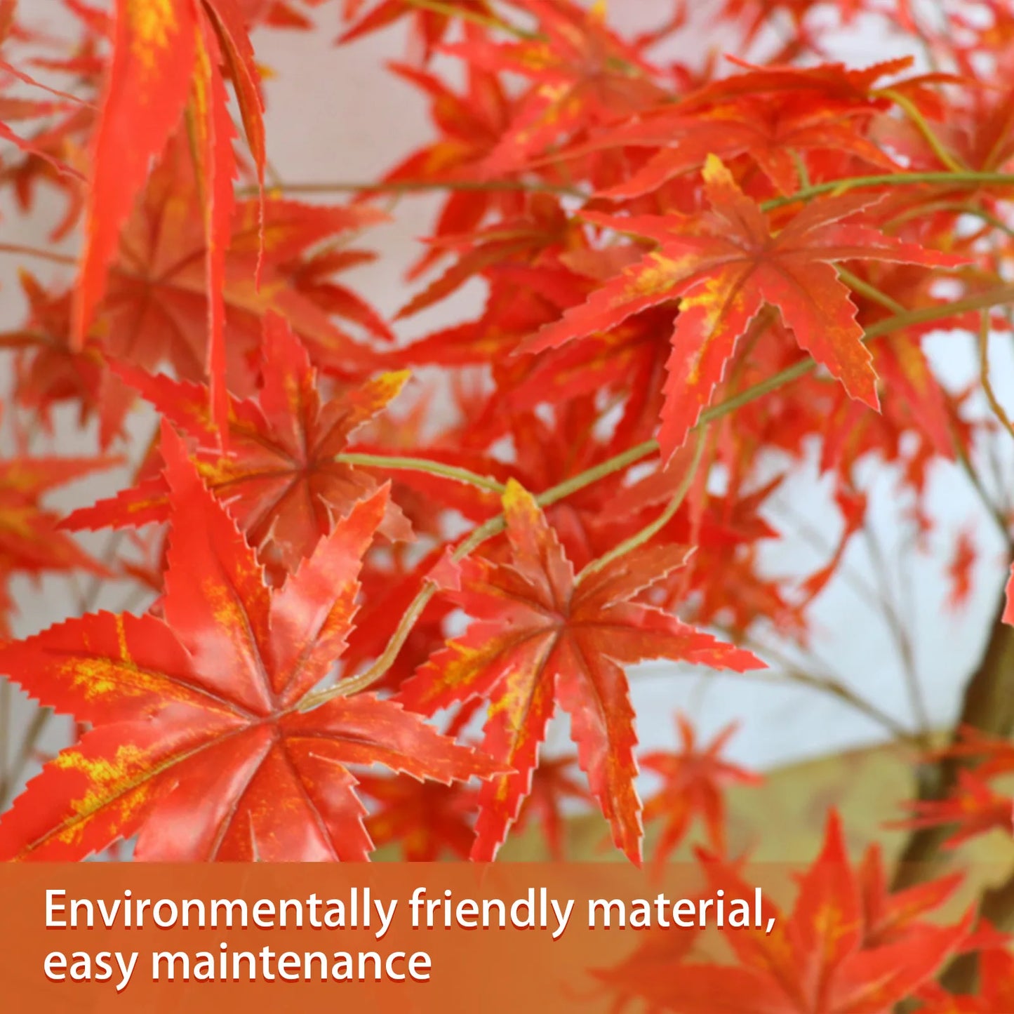 Twister Autumn Maple Artificial Tree In Pot Home Decor