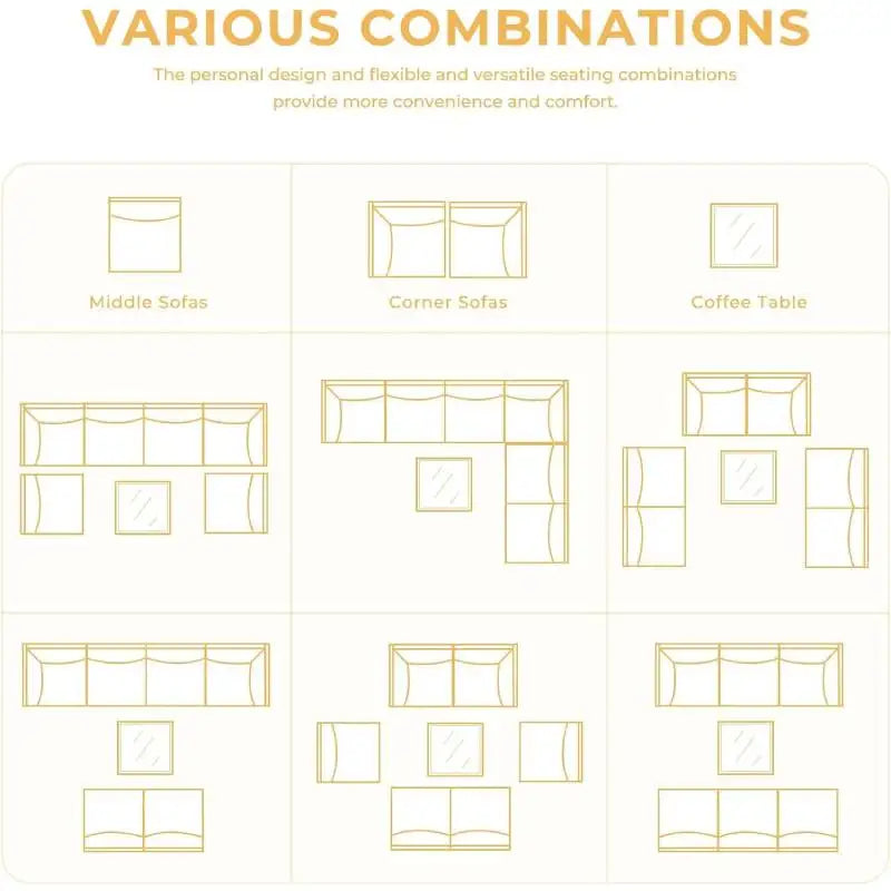 Grand Patio Wicker Furniture Set Boho Outdoor Conversation