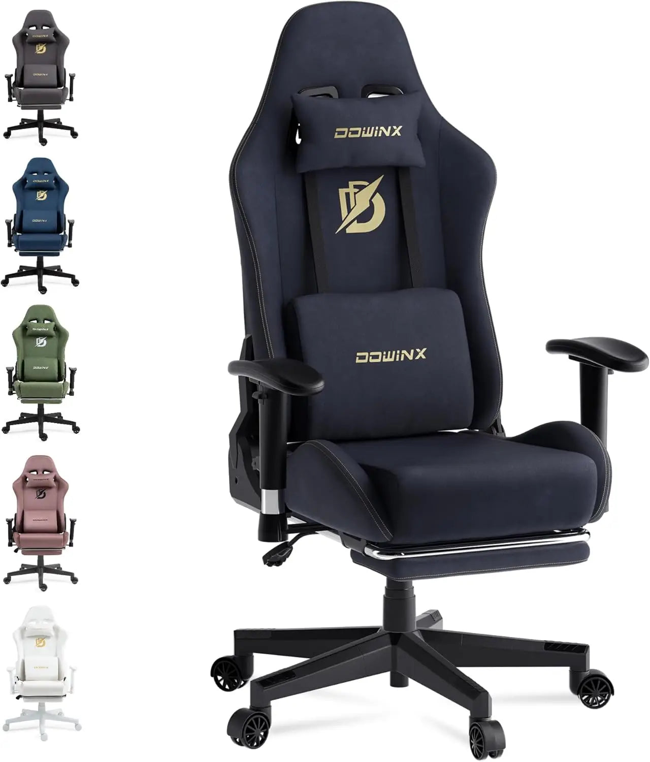 Dowinx Gaming Chair With Massage Lumbar Support For Adults Ergonomic