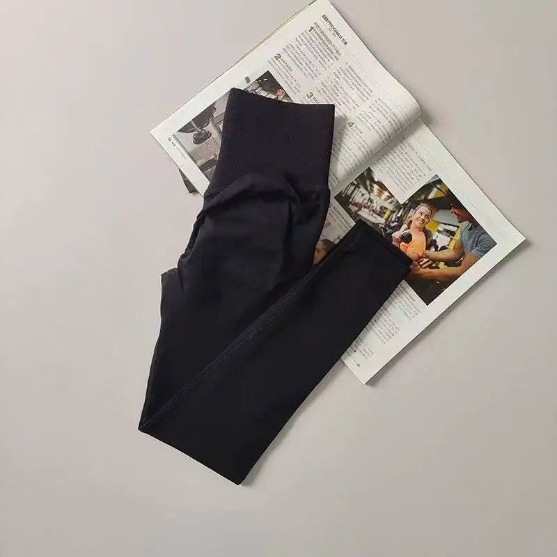 Seamless High Waist Yoga Pants for Running and Gym