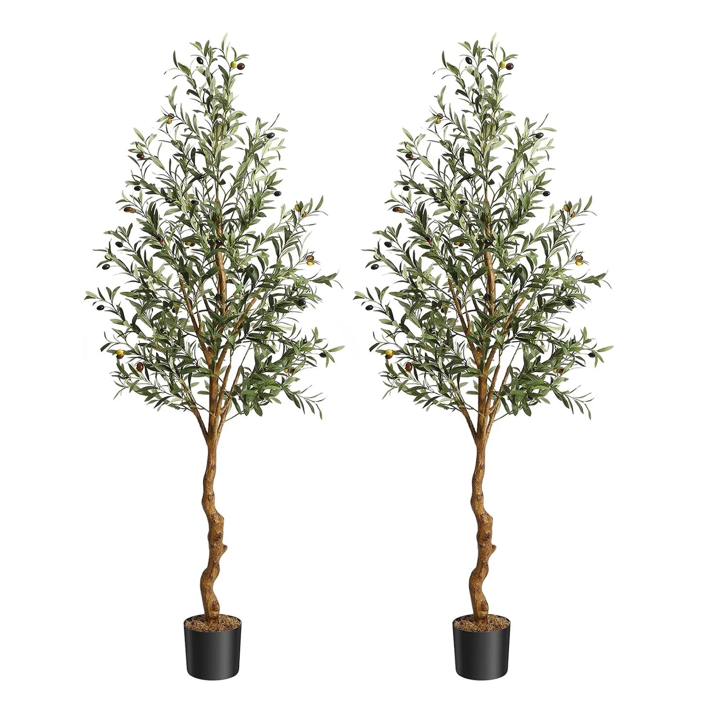 HiMISS Artificial Olive Tree In Pot Realistic Indoor Plant Decor
