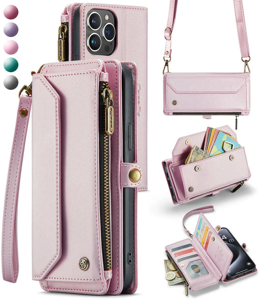 WeFor Wallet Crossbody Phone Case With Card Holder