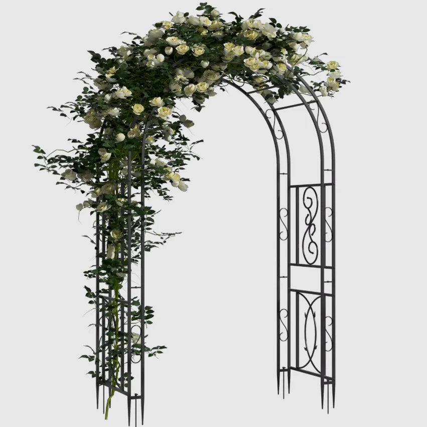 Feature Metal Garden Trellis for Climbing Plants Arch