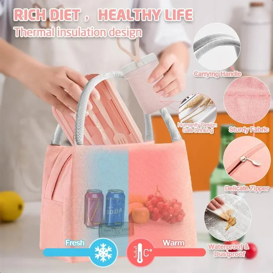 Leakproof Bento Lunch Box Set With Bag And Spoon Kit