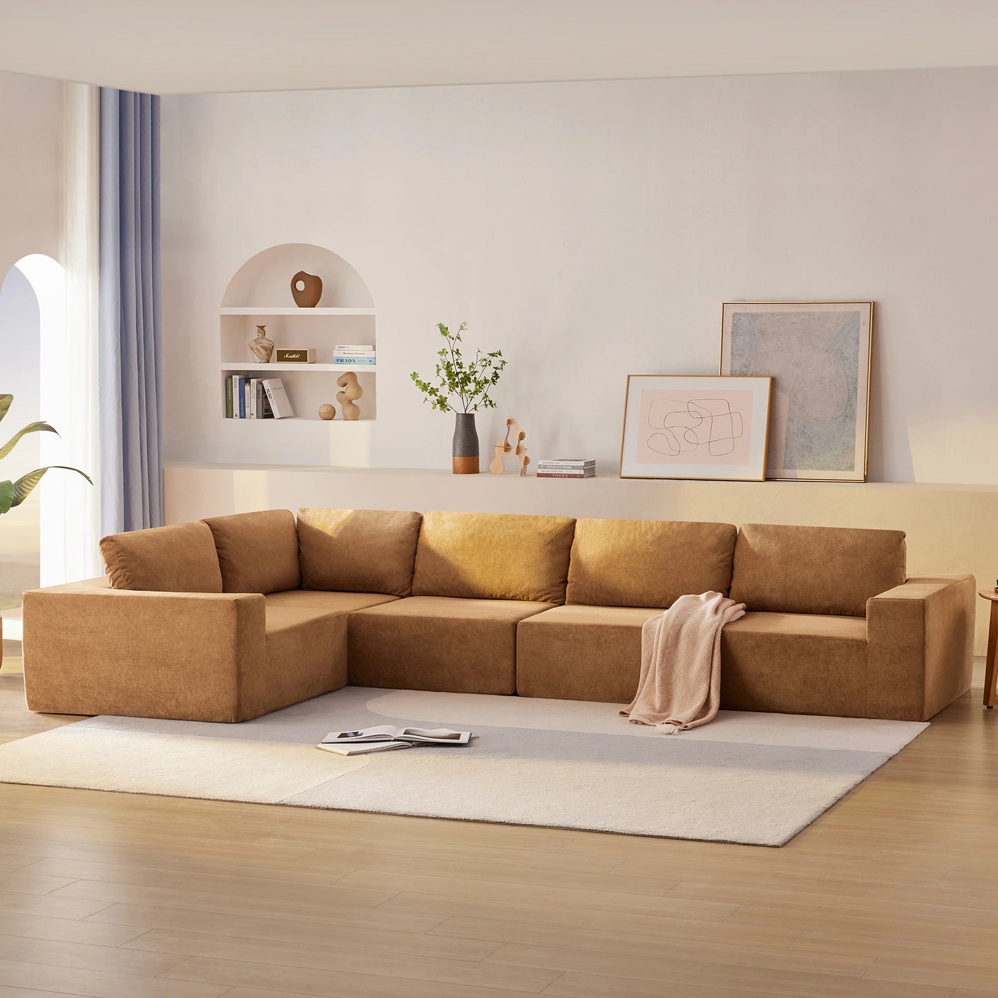 Wavesloop Modular Sectional Sofa No Assembly Required