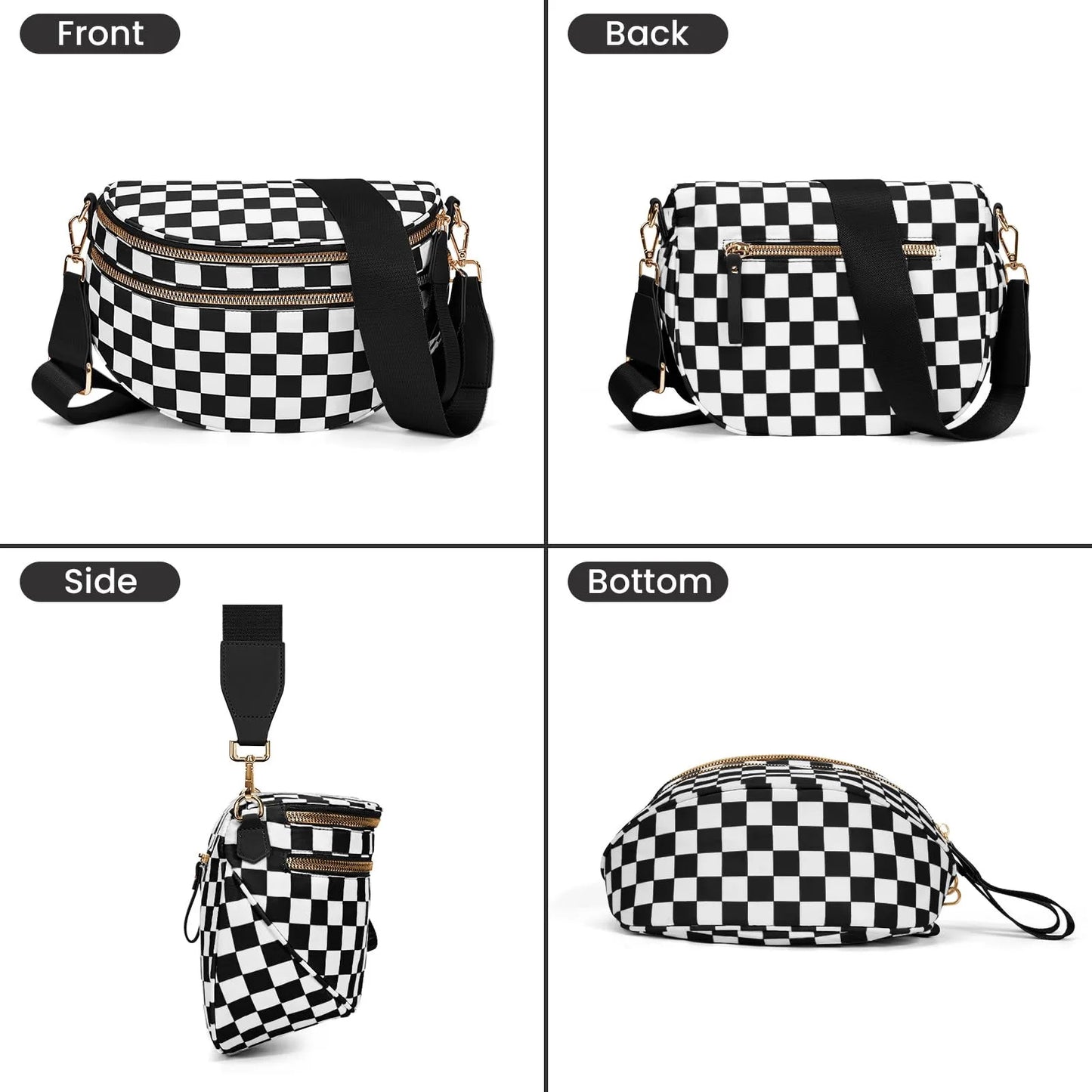 DOYOGICN Nylon Bum Bag Fanny Pack Iris Design