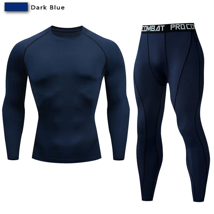 Two Piece Compression Sportswear Set for Training and Yoga