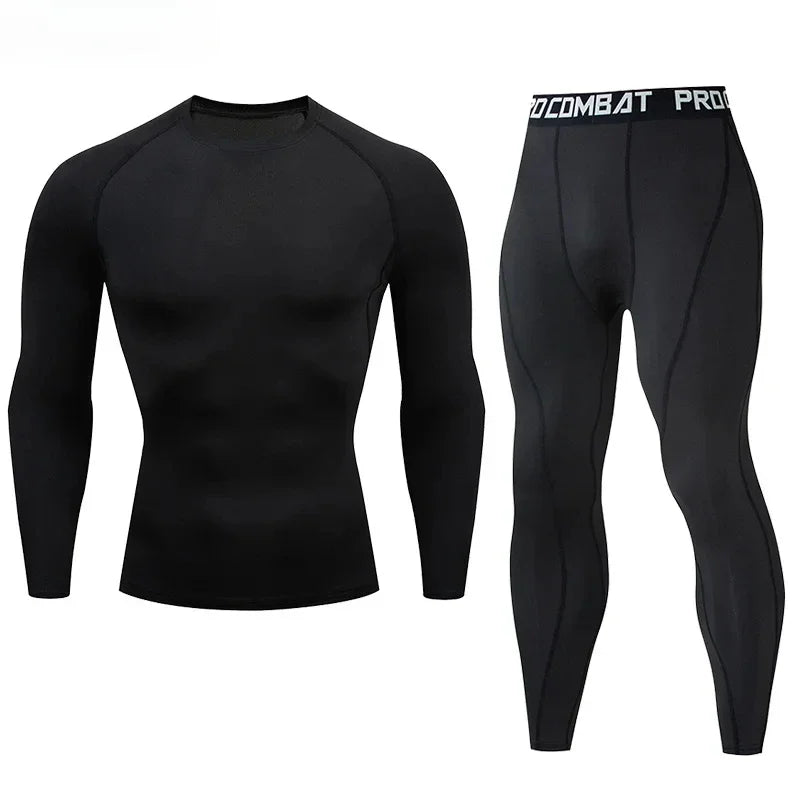 Two Piece Compression Sportswear Set for Training and Yoga
