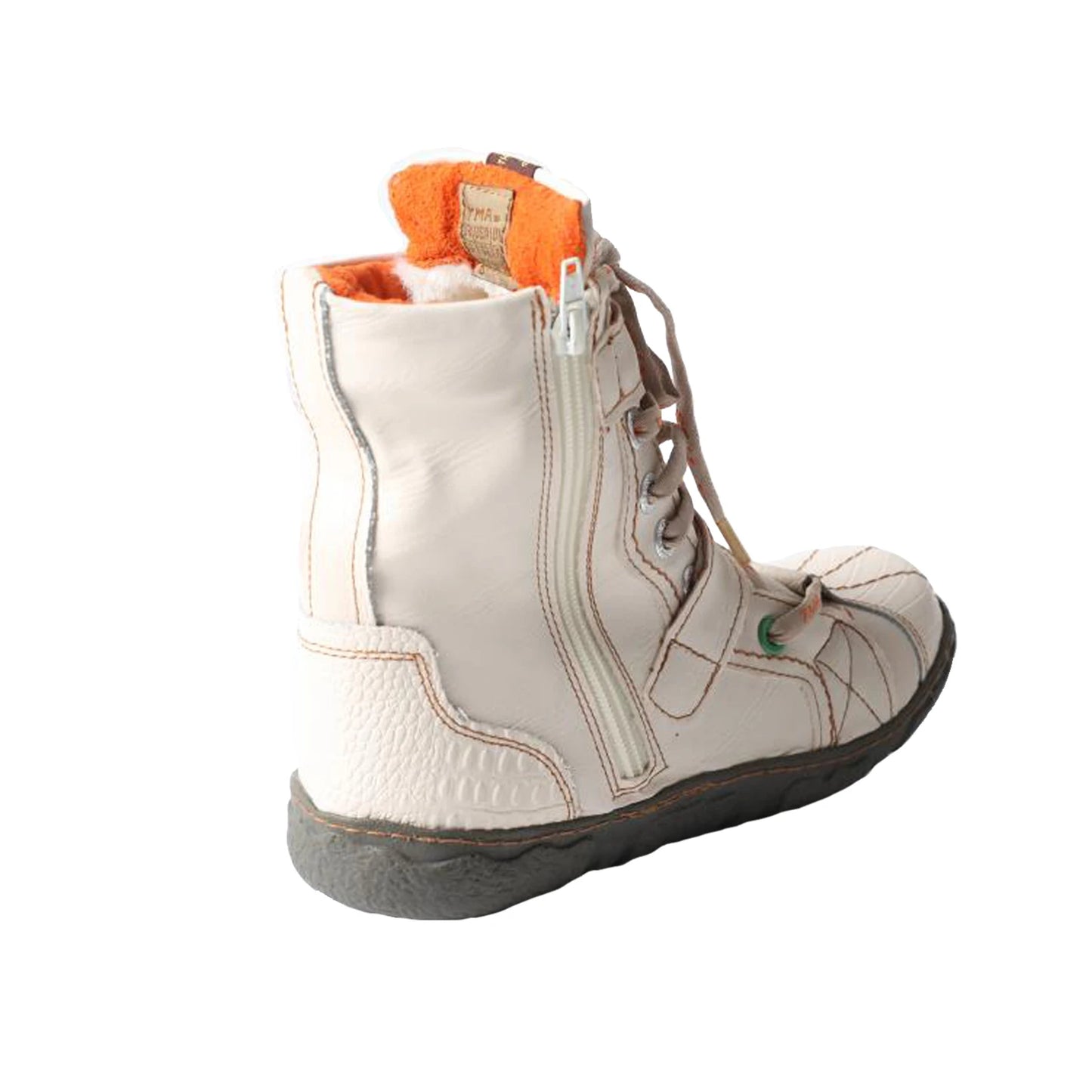 TMA EYES Double-Strap PU Leather Women's Boots With Faux Fur