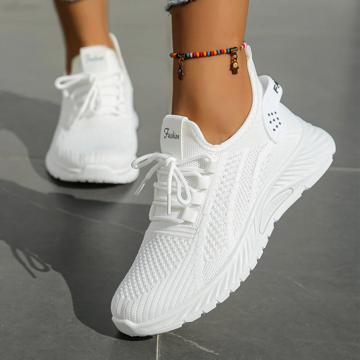 Women Casual Sneaker Fly Weave Upper Fashion Shoes