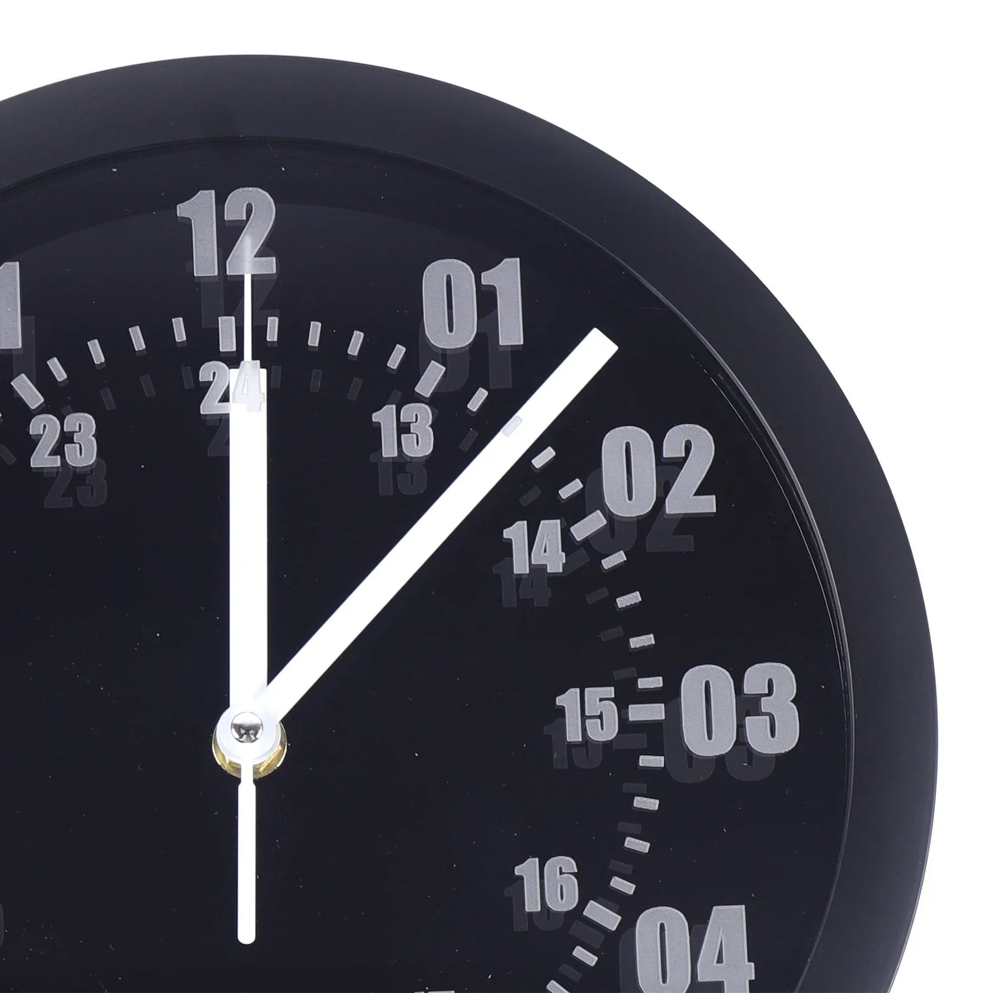 LED Indoor Outdoor Wall Clock With Remote Control 12/24 Hour Display