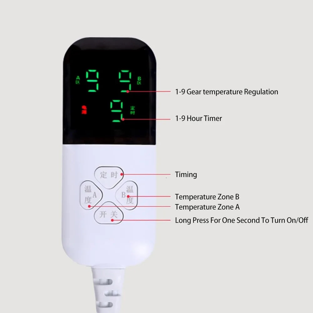 Craft of Weaving Electric Blanket Soft Fleece Throw