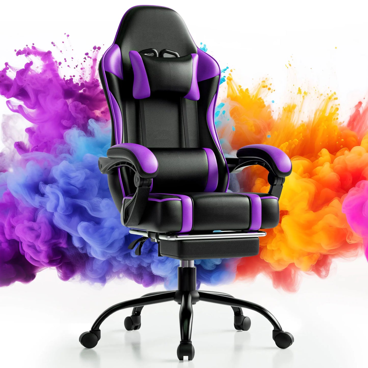 AnYu Furniture Ergonomic Gaming Chair With Wheels And Lumbar Support