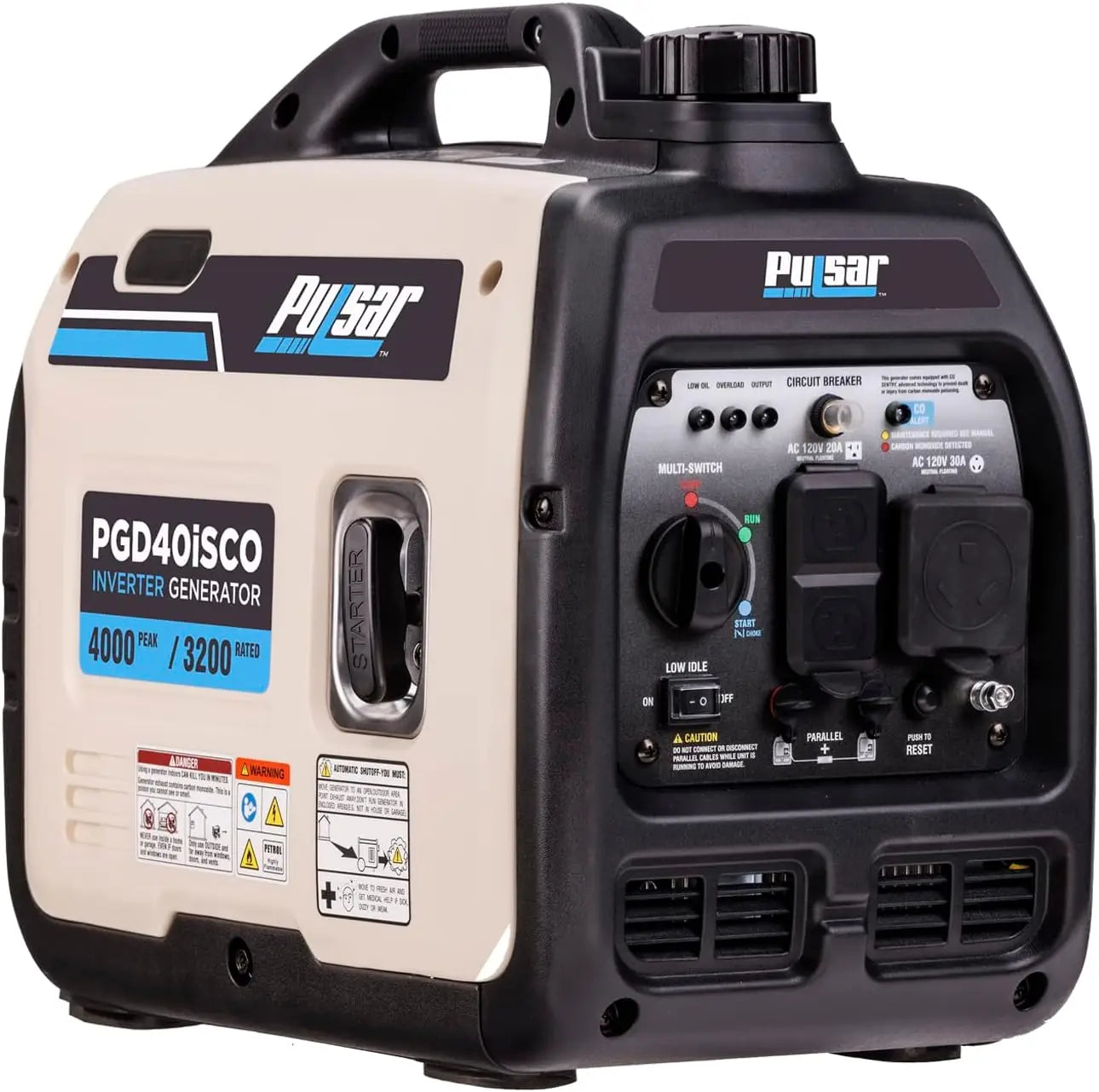 XMSJ PGD40ISCO Ultra Light 4000W Gas Inverter Generator