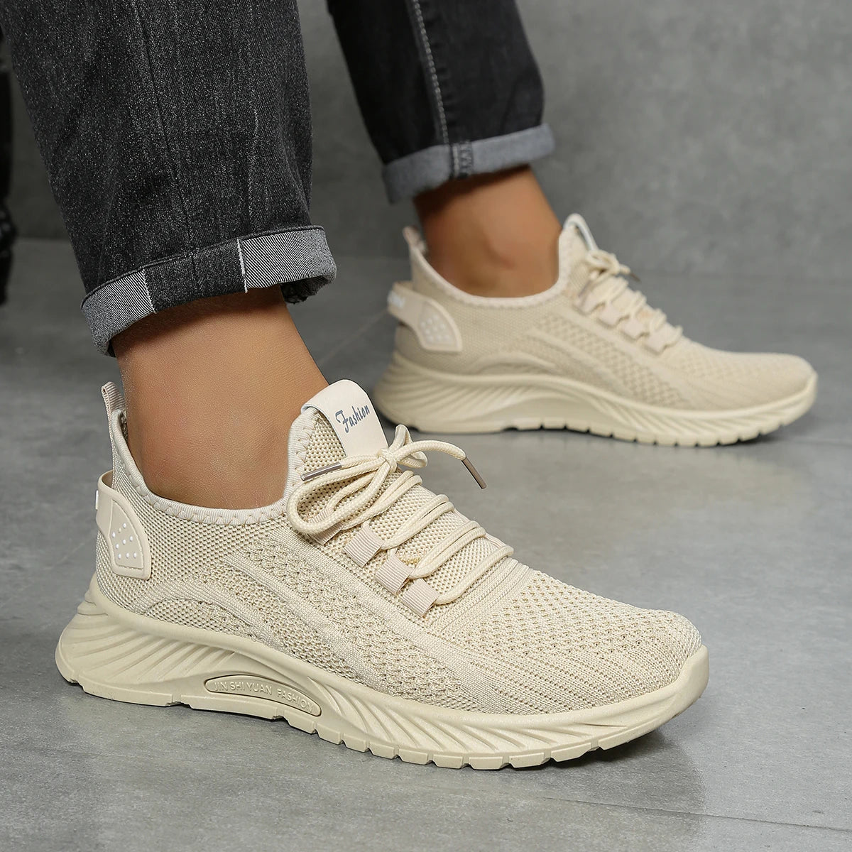 Women Casual Sneaker Fly Weave Upper Fashion Shoes