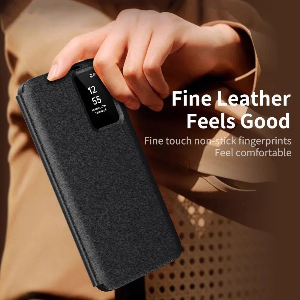 Noned Leather Wallet Card Slot Phone Case for Samsung Galaxy S25 Edge