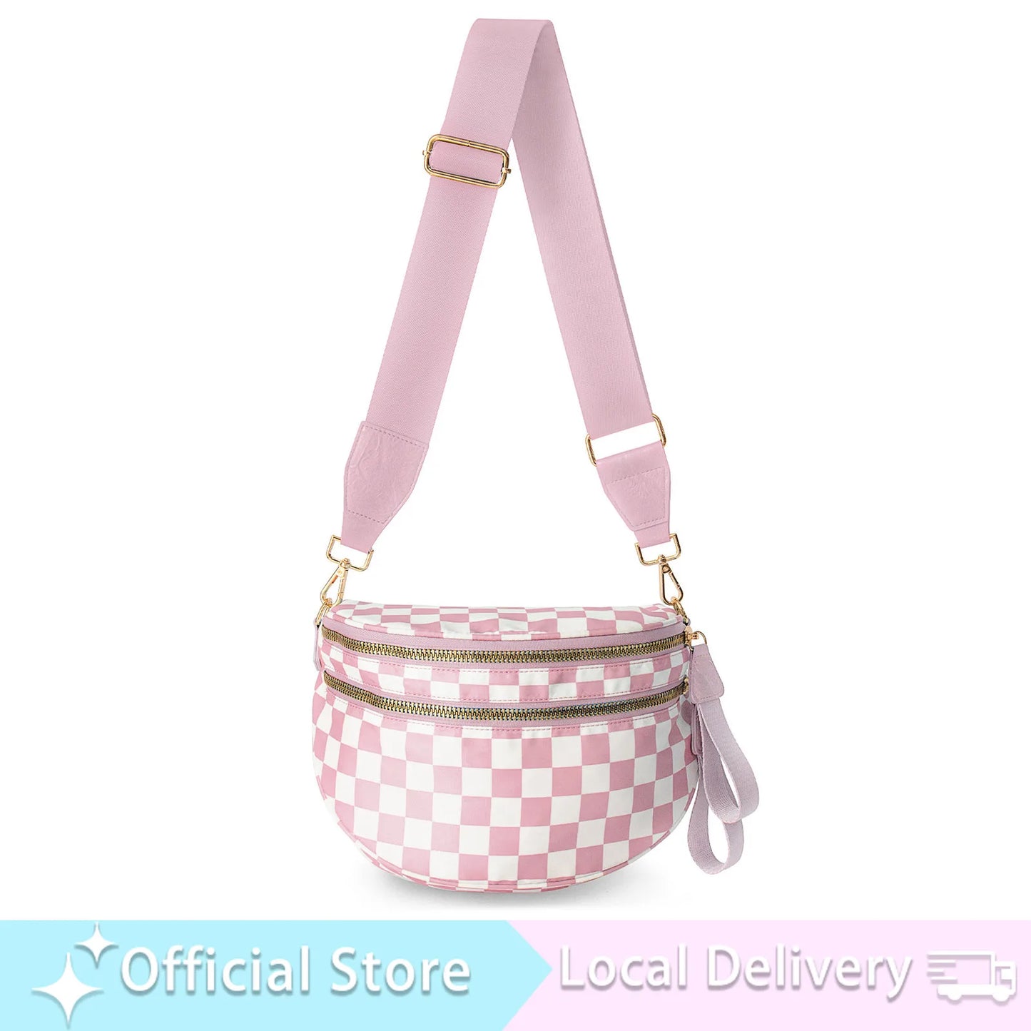 DOYOGICN Nylon Bum Bag Fanny Pack Iris Design