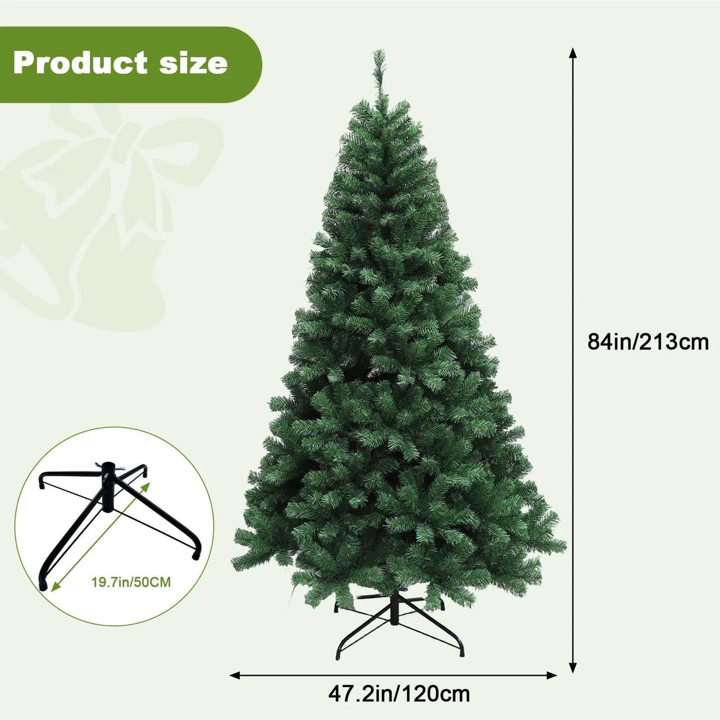 Electronic Pre-Lit Christmas Tree With LED Lights Hinged Design