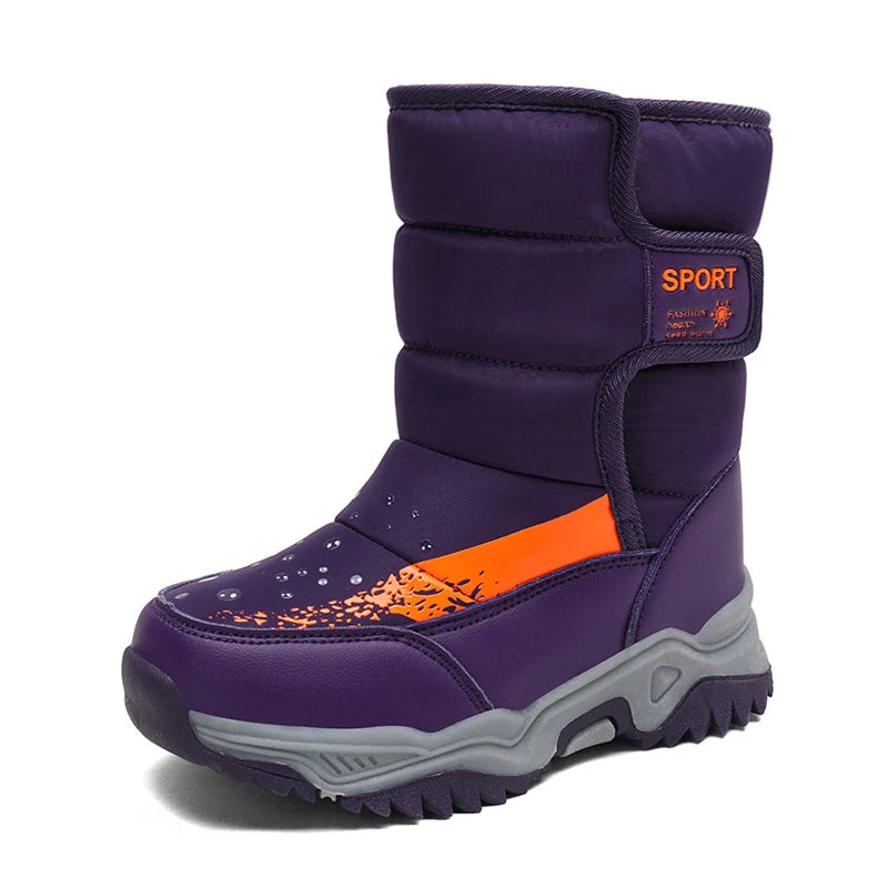 Winter Snow Boots for Kids Waterproof Unisex Outdoor Shoes