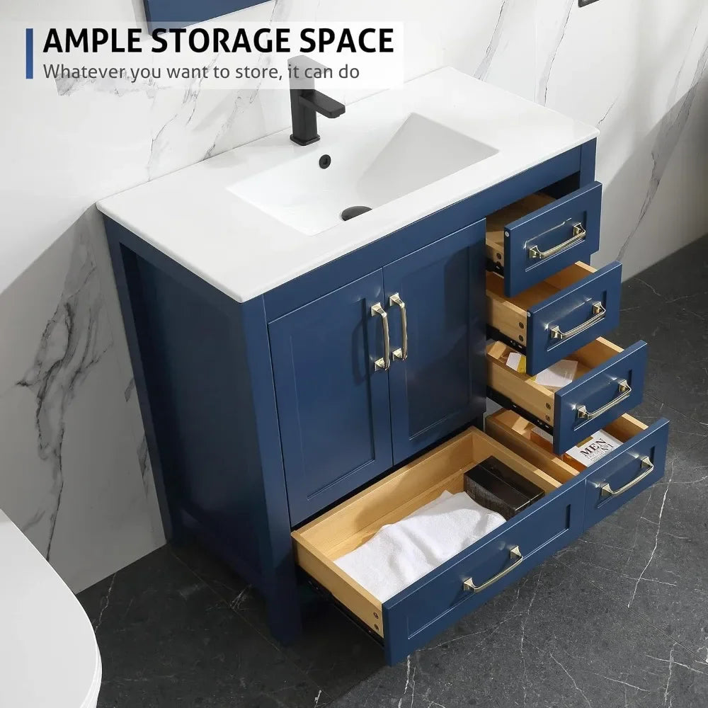 Guangbai Bathroom Vanities With Sink Combo Modern Cabinet