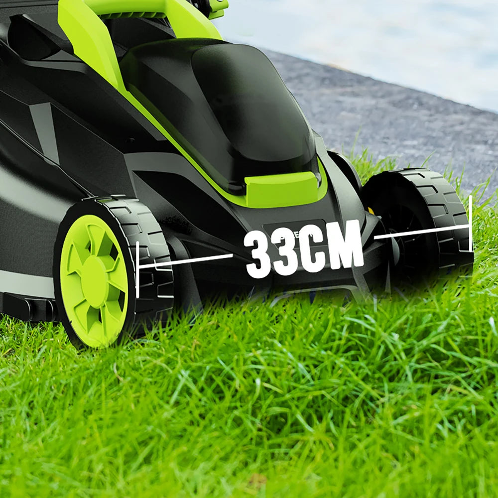 Deli Cordless Brushless 21V 4Ah Battery Electric Lawn Mower 2 In 1 With Charger Included