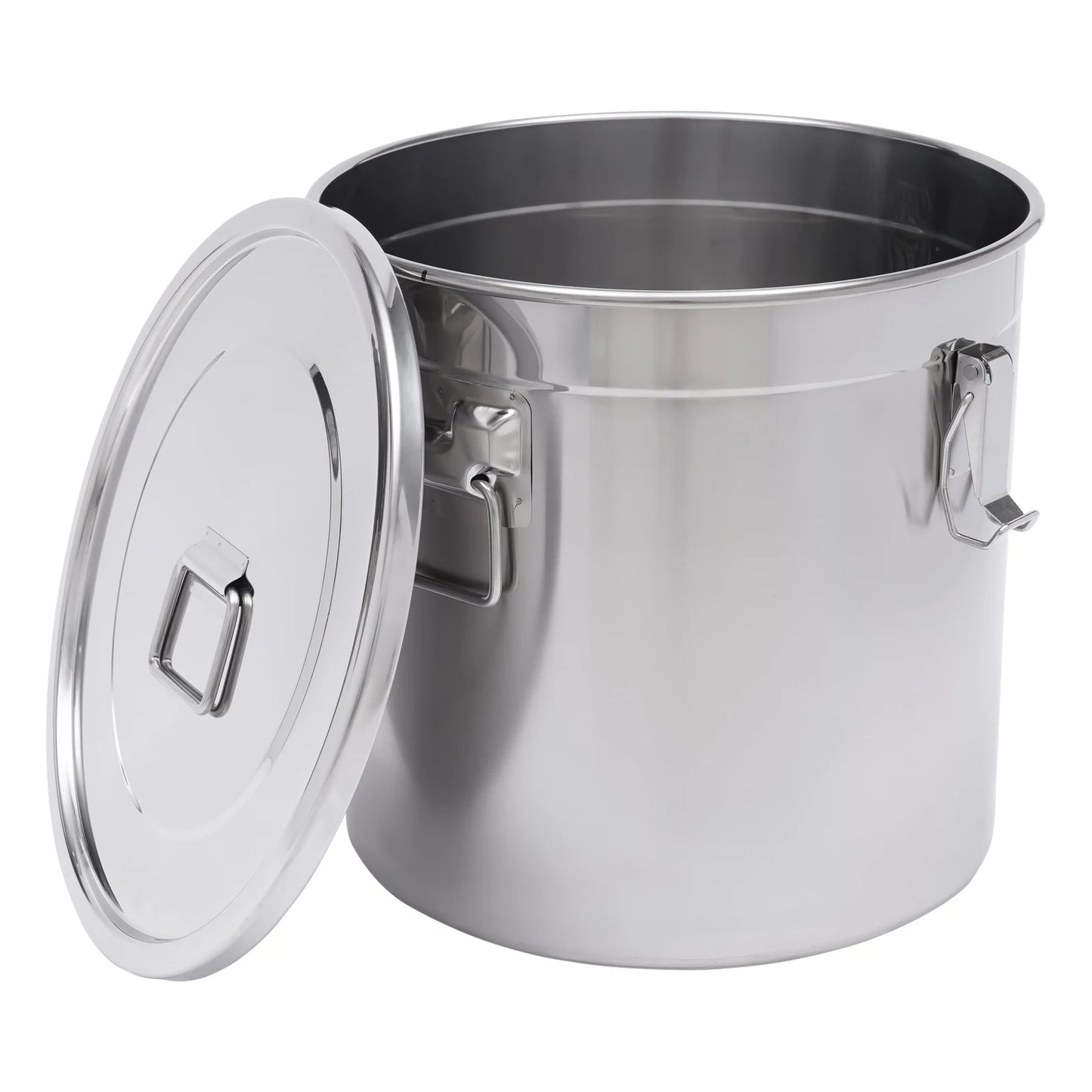 Bucket 304 Stainless Steel Airtight Storage Canister With Handles