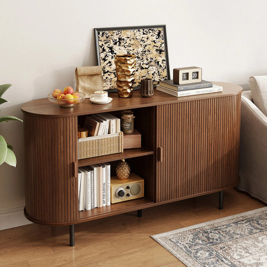General Sideboard Buffet Cabinet With Adjustable Shelves For Living Room