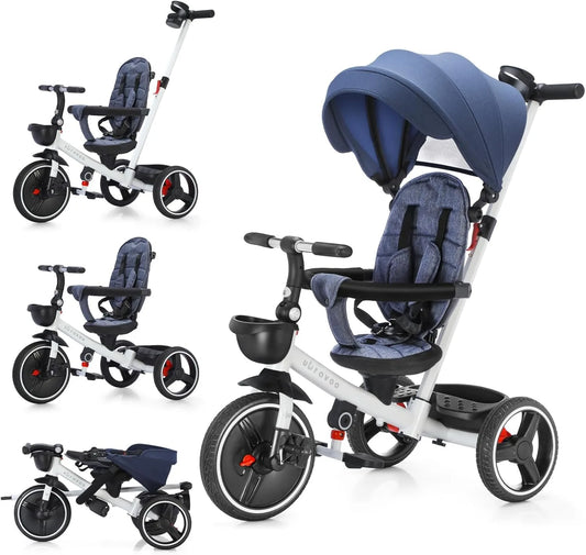 Ubravoo 5 In 1 Baby Stroller Tricycle For Ages 1 To 5