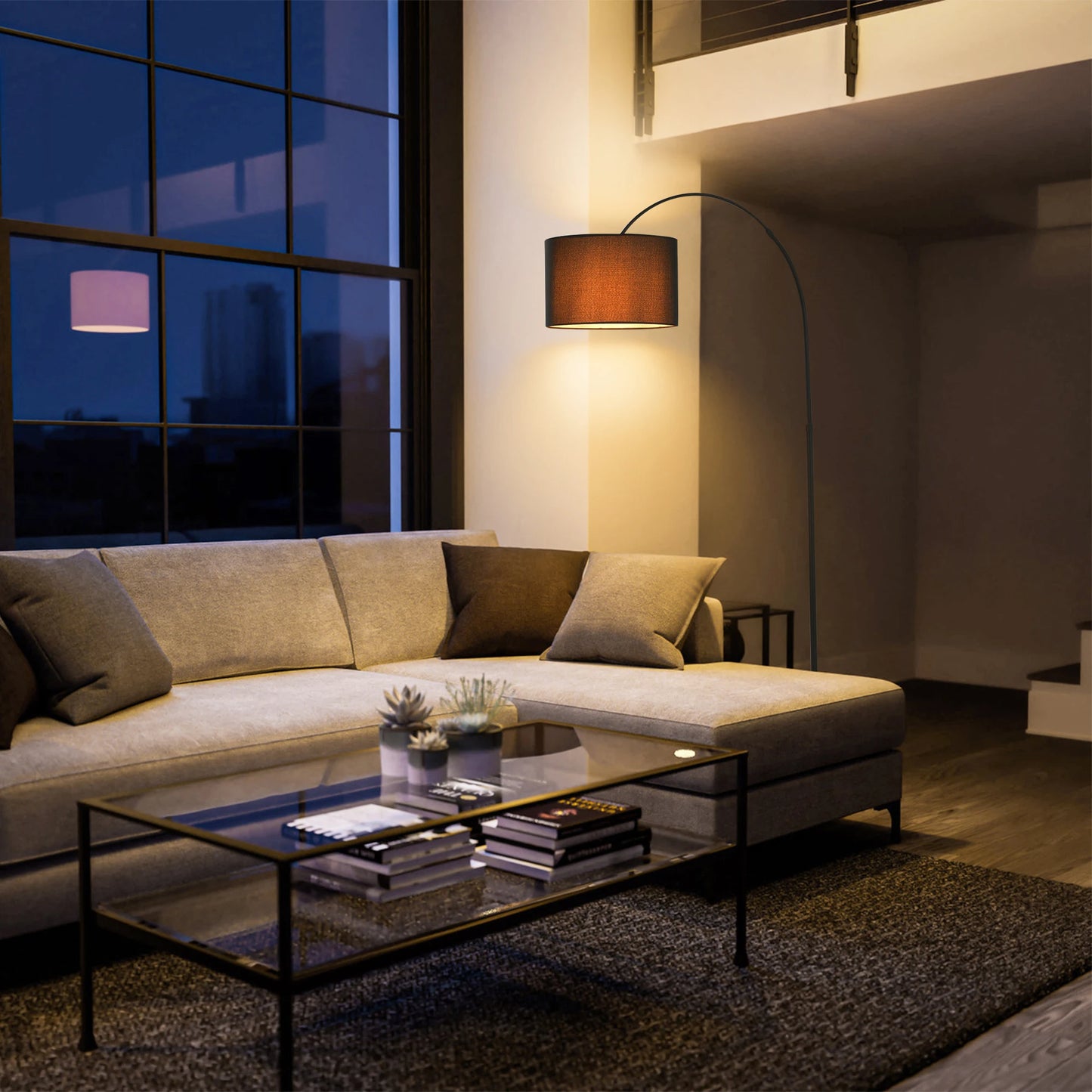 Arc Floor Lamp Modern Tall Floor Lamp With Foot Switch