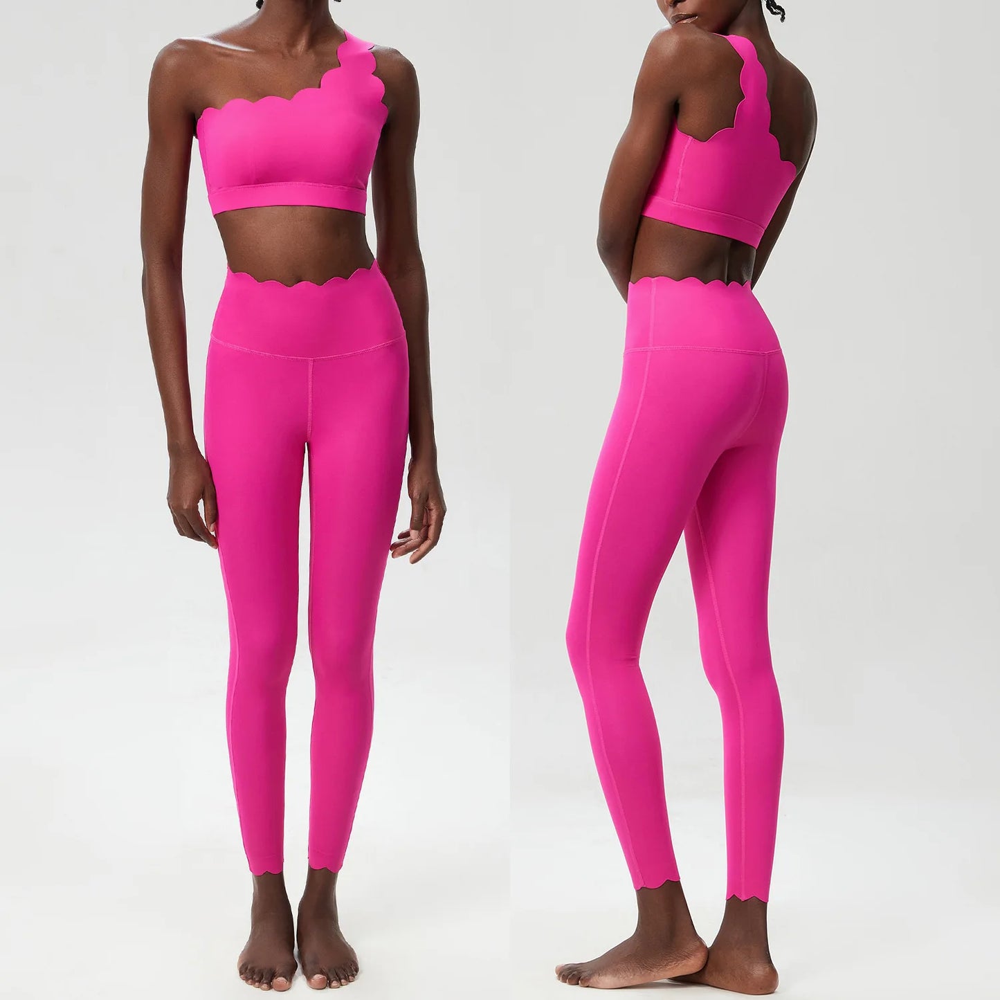 Two Piece Women's Fitness Yoga Set Quick Dry Breathable Sportswear