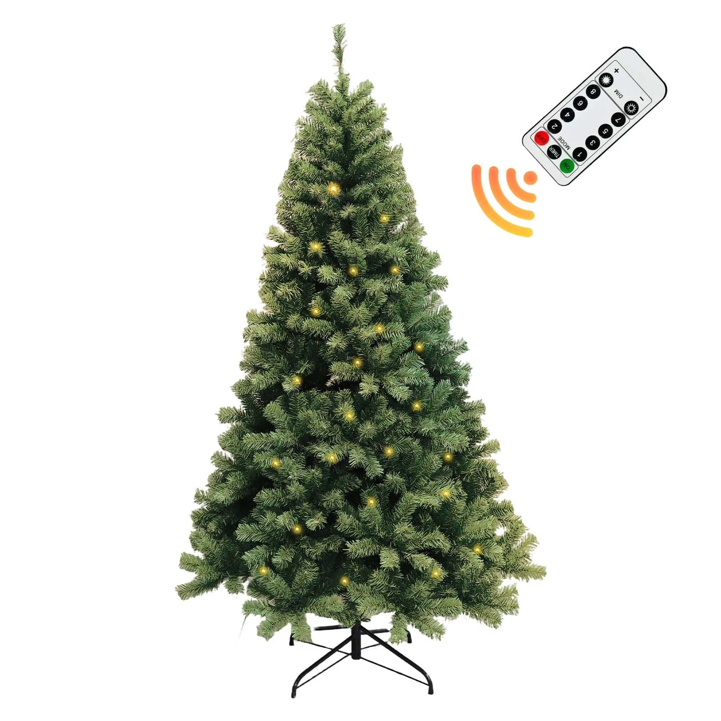 Electronic Pre-Lit Christmas Tree With LED Lights Hinged Design