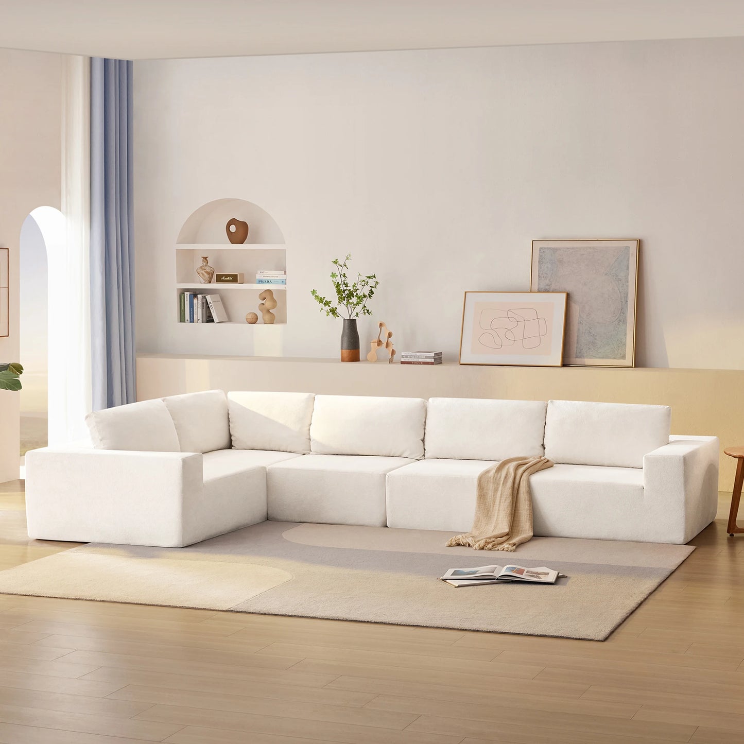 Wavesloop Modular Sectional Sofa No Assembly Required