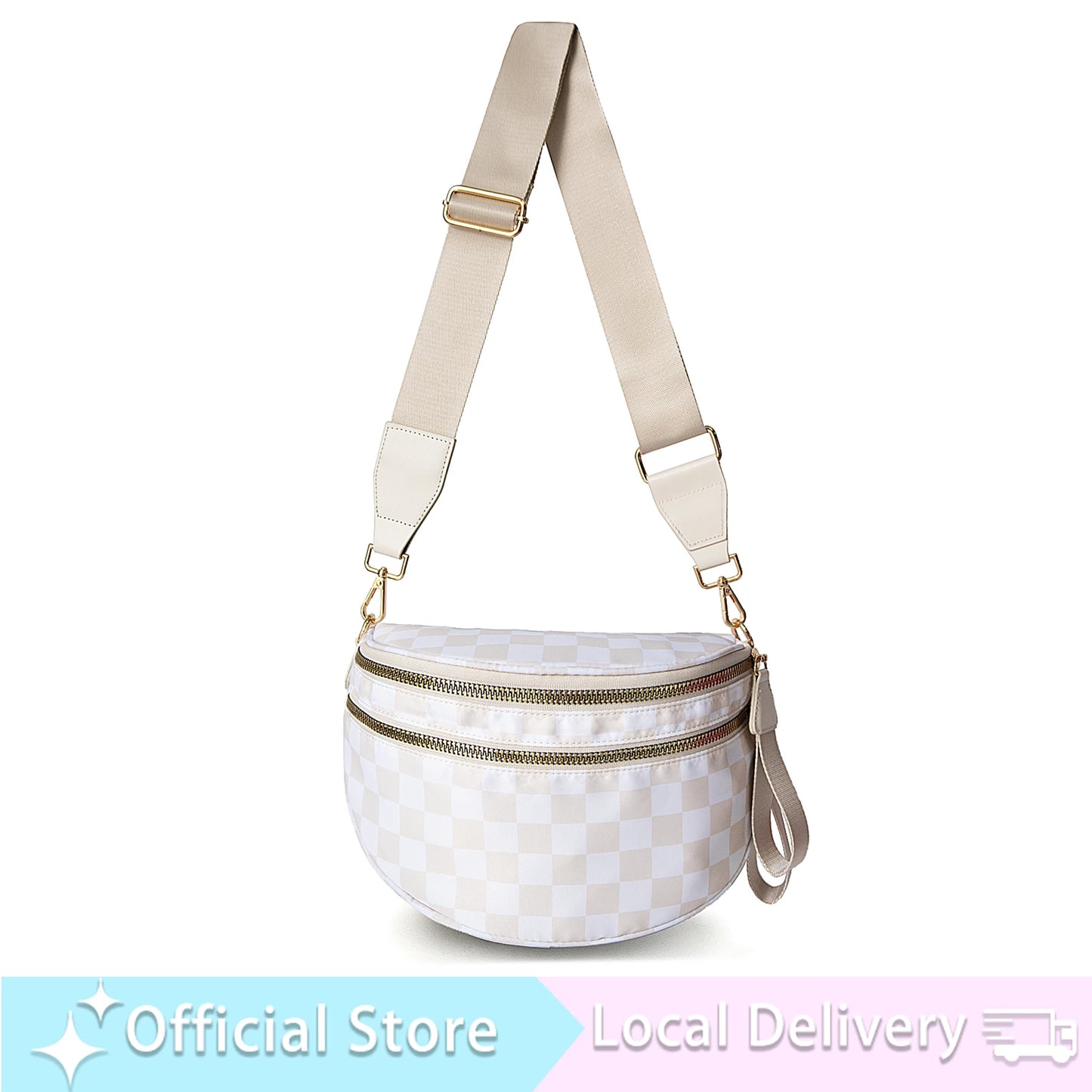 DOYOGICN Nylon Bum Bag Fanny Pack Iris Design