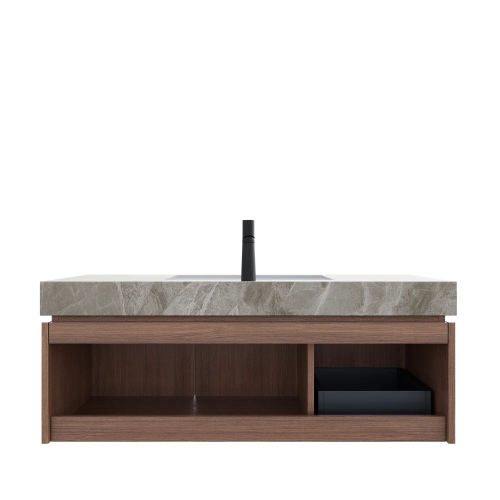 LWO Bathroom Vanity With Sink Wall Mounted Plywood Cabinet