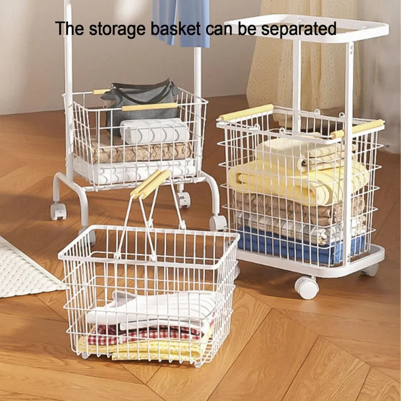 TYZDLSM 2 Tier Laundry Hamper With 360 Degree Swivel Wheels