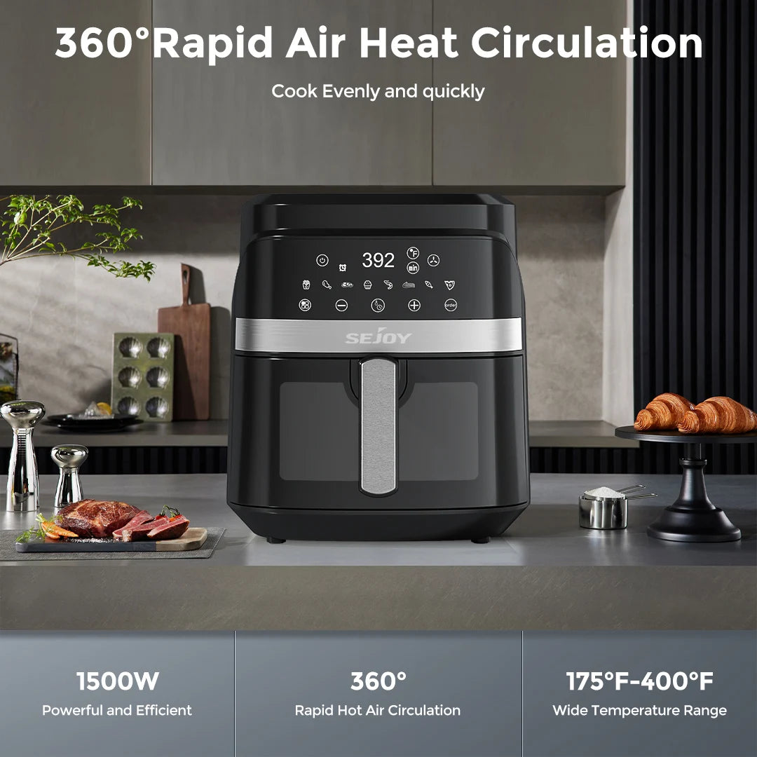 SEJOY 8-in-1 Air Fryer Oven Oilless Cooker
