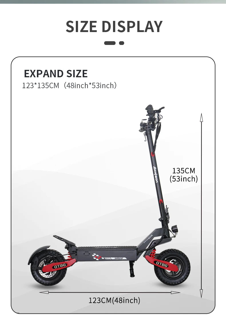 Arwibon GT06 1200W Foldable Electric Scooter For Adults 25MPH