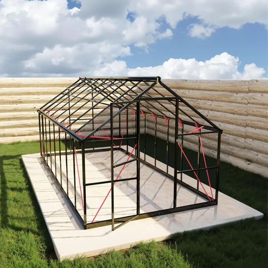 Cover Outdoor Walk-In Polycarbonate Greenhouse with Quick Assembly