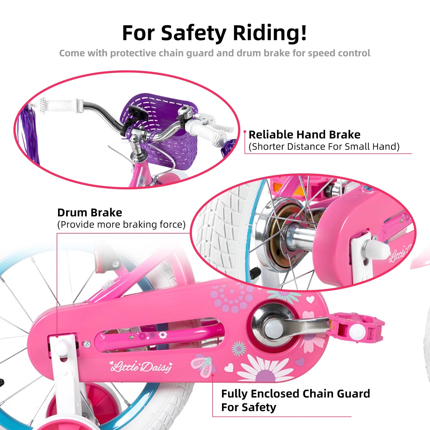 Joystar Kids Bike for Girls and Boys With Doll Bike Seat and Streamers