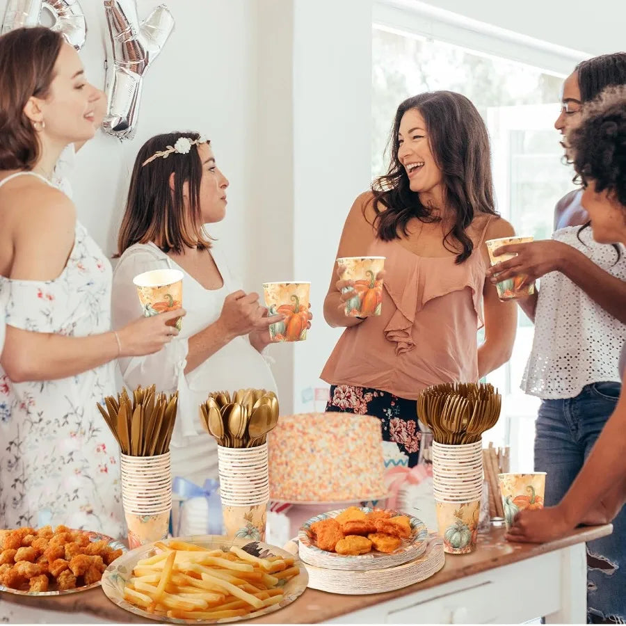 Hign-concerned Thanksgiving Maple Leaf Dinnerware Set 350