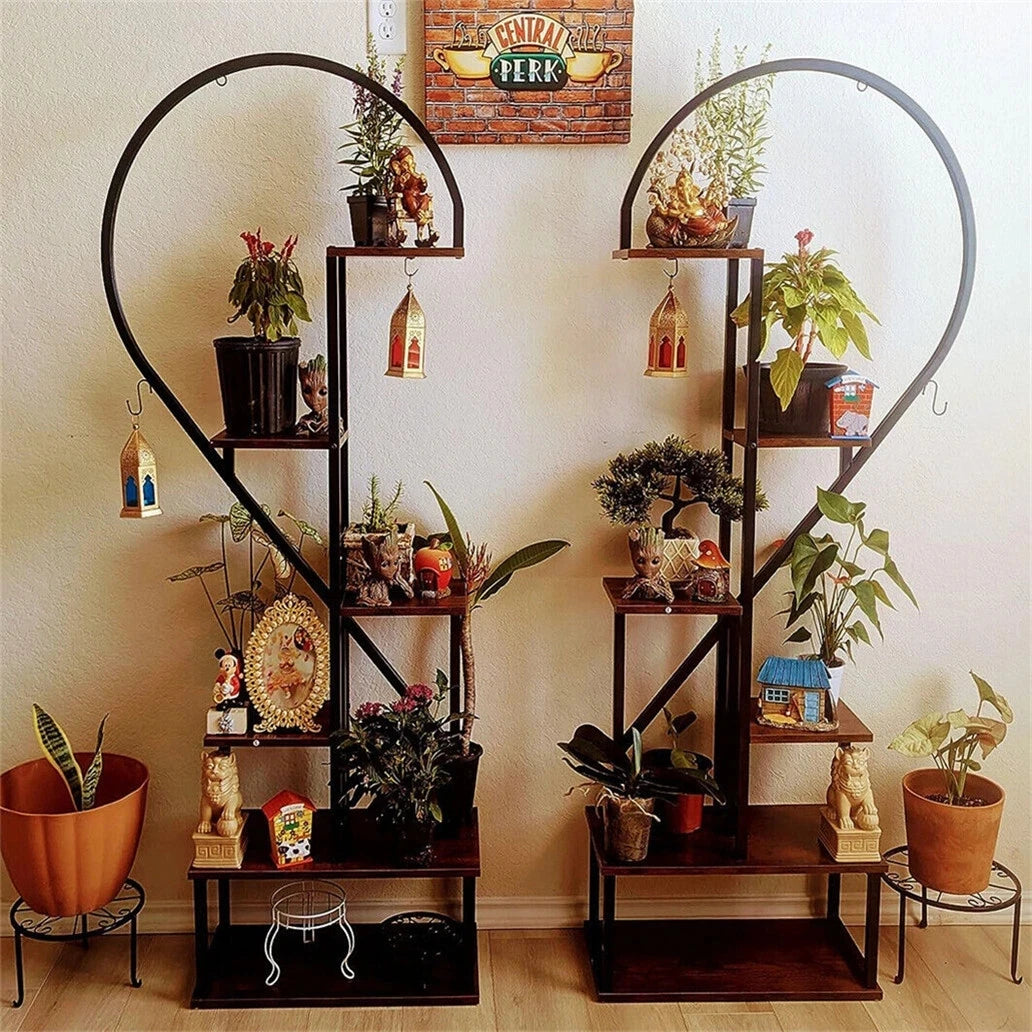 Wisfor Half Heart Six-Tier Plant Stand